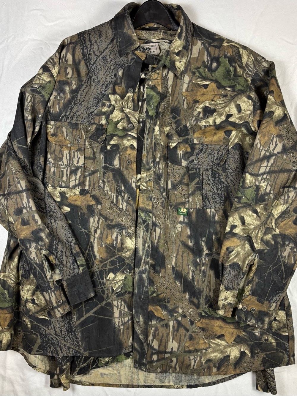 Vintage Y2K Mossy Oak Camo Set XXL Shacket + Long Sleeve Hunting Shirt